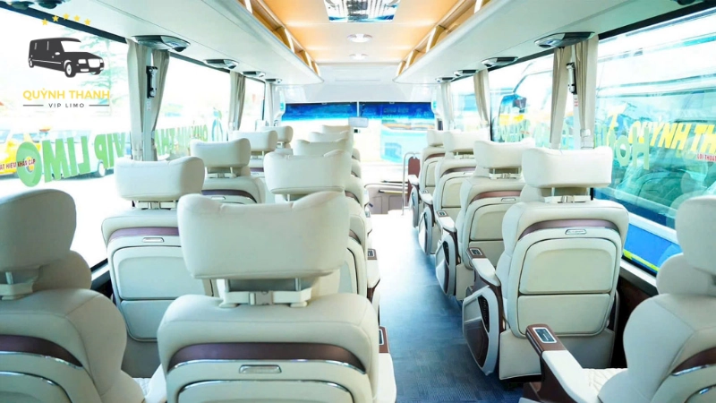 Tiện ích vượt trội trên xe Quỳnh Thanh Limousine cho chuyến du lịch